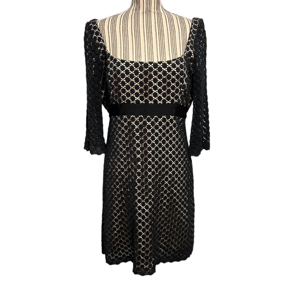 Vintage Milly of New York black sleeved dress size 12